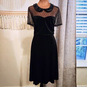 Torrid Retro Chic NWT Black Velvet Dress | Retro and Vintage Inspired | Size 2